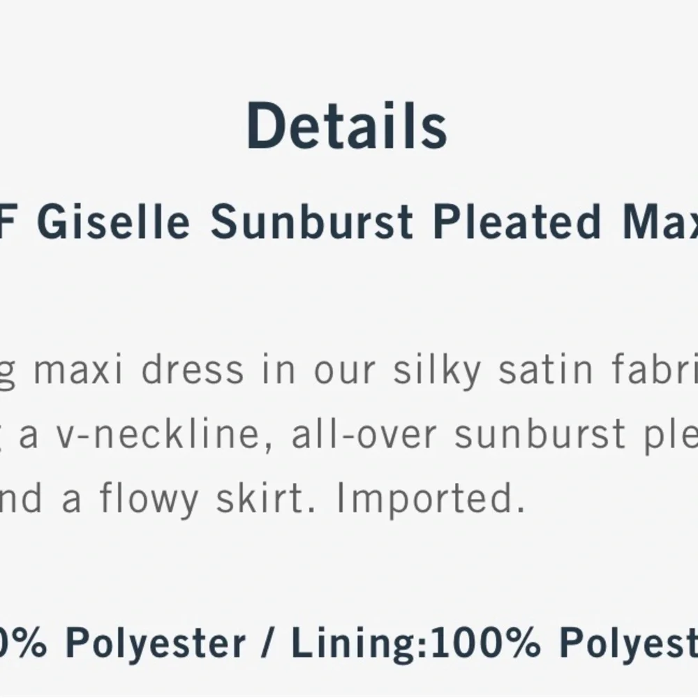 NWT - The A&F Giselle Sunburst Pleated Maxi Dress - Picture 11 of 11